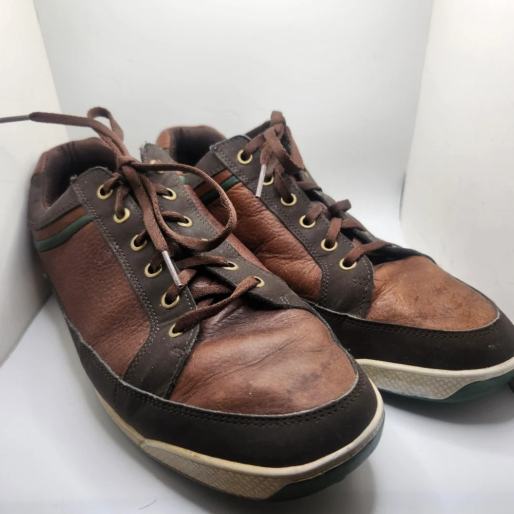 FootJoy 54275 FJ Contour‎ Casual Brown Leather Lace-Up Golf Shoes Men's US 11 W9